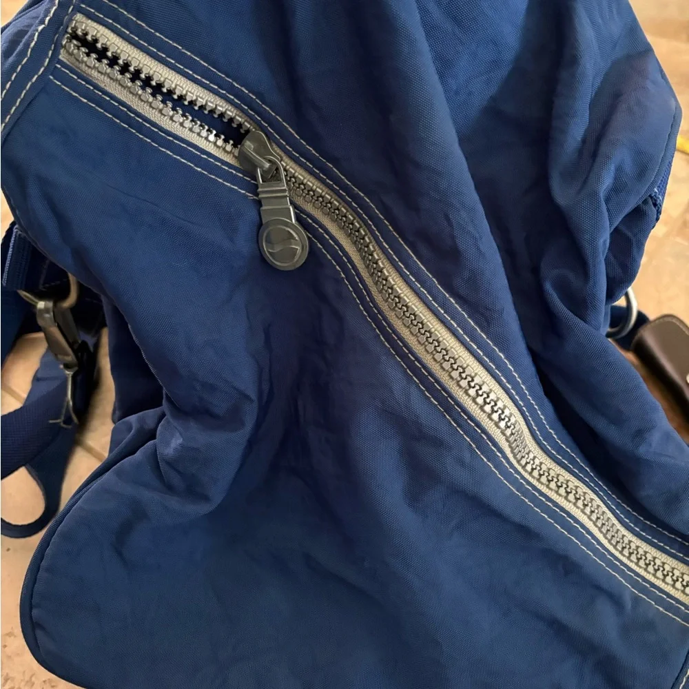 Vintage Pepsi Royal Blue Duffel Bag Travel Zip Snap Logo Rare 90s Dual Handle